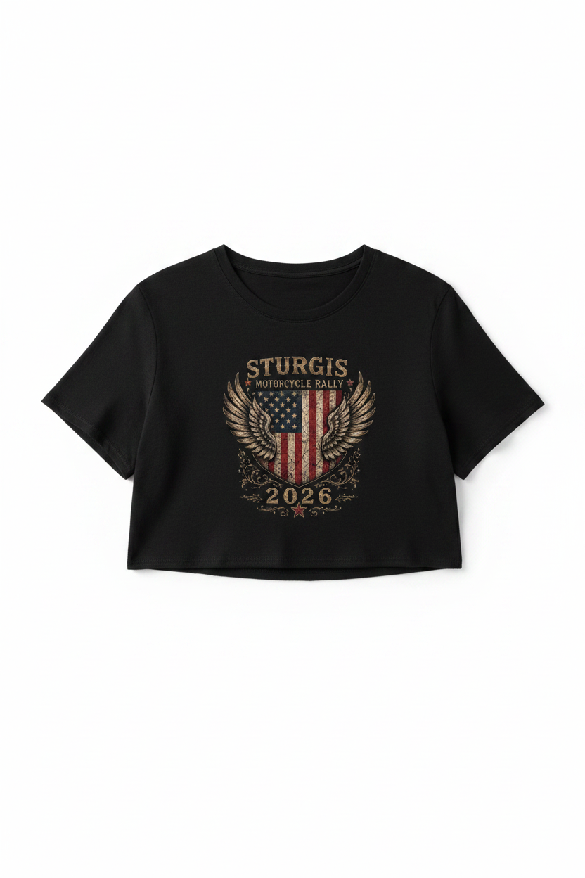 American Flag Crop Top