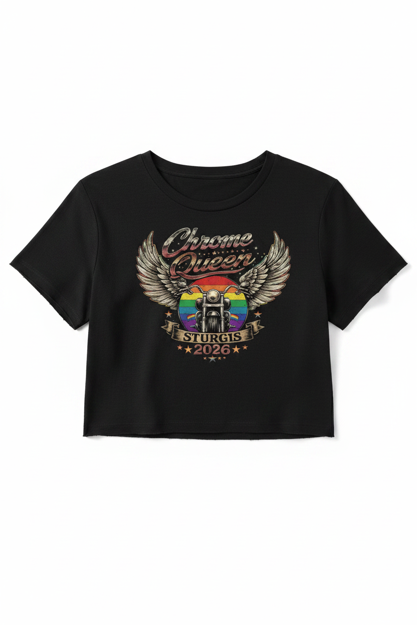 Chrome Queen Crop Top