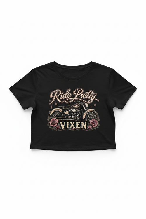 Ride Pretty Distressed Crop Top
