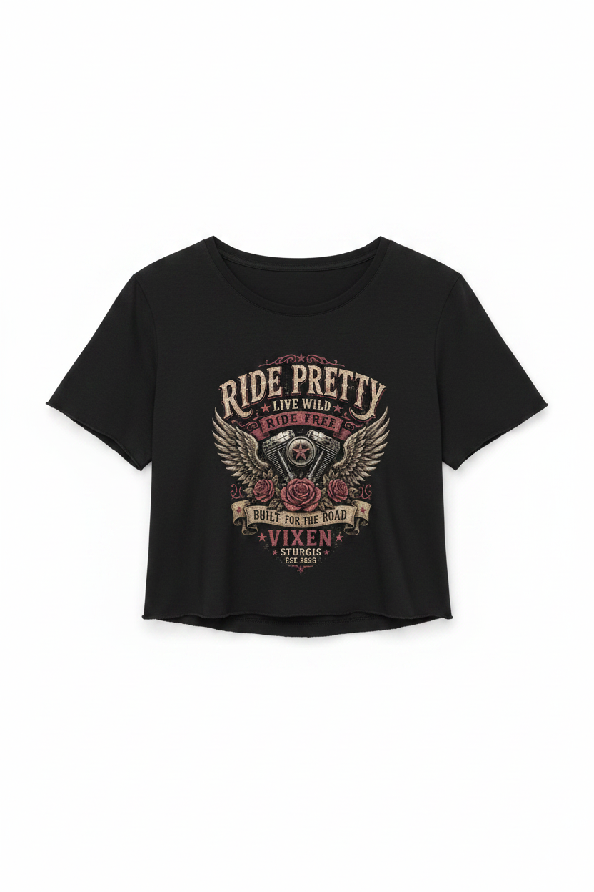 Ride Pretty Live Wild Crop Top