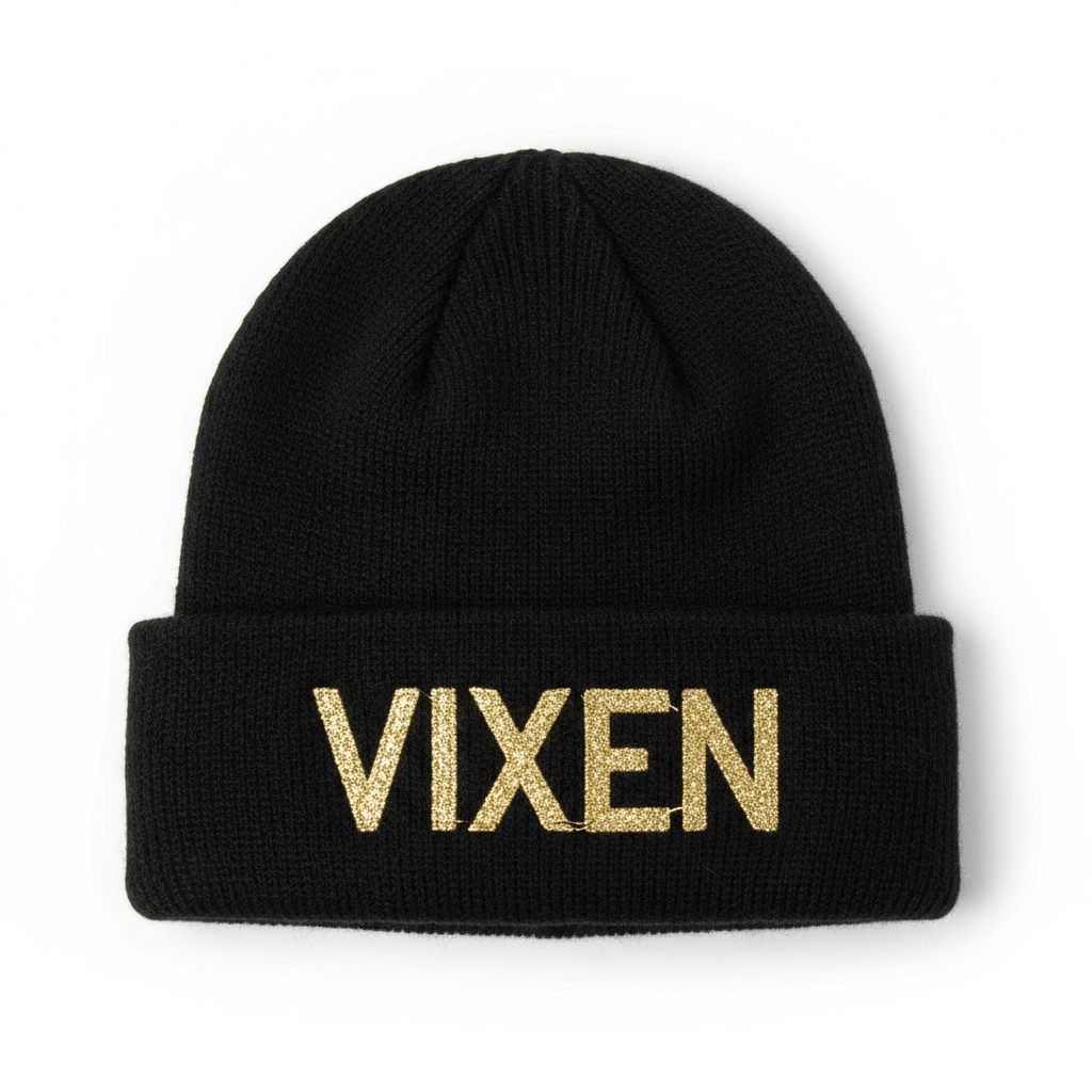 VIXEN Black Beanie